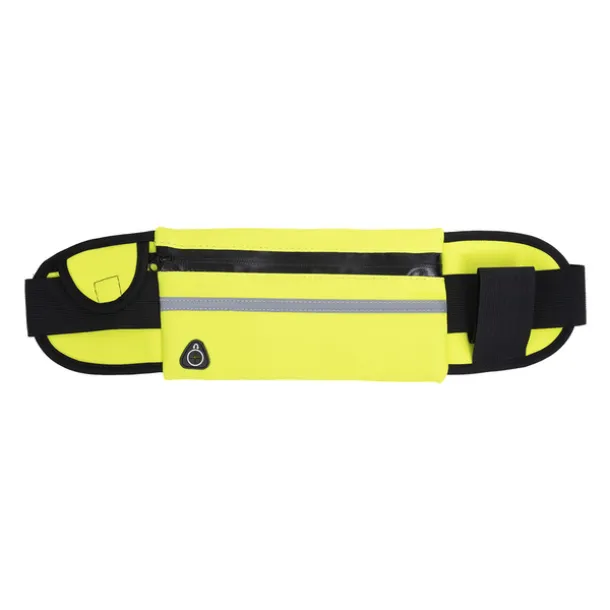 ALLGET water resistant sport waist bag with bottle holder Yellow