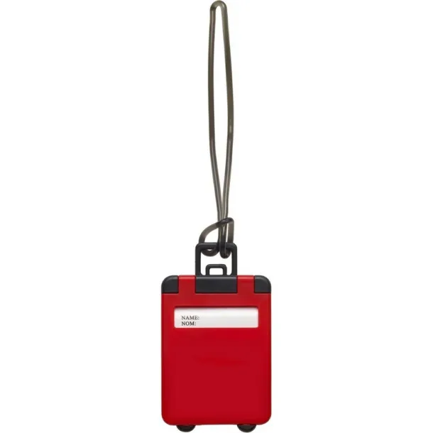  Luggage tag red