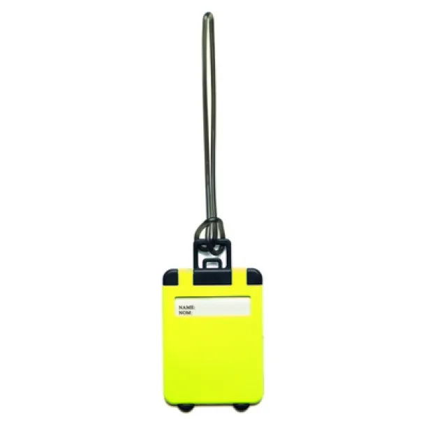  Luggage tag Žuta