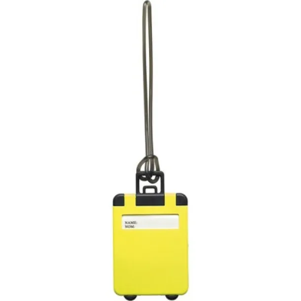  Luggage tag yellow