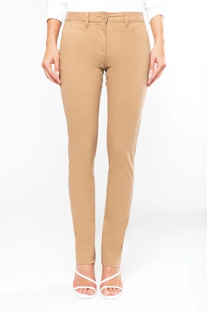  LADIES' CHINO TROUSERS - Kariban Light Khaki