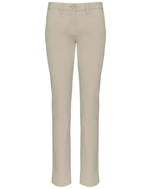  LADIES' CHINO TROUSERS - Kariban Beige