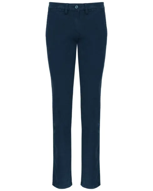  LADIES' CHINO TROUSERS - Kariban Deep Blue