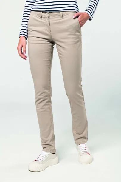  LADIES' CHINO TROUSERS - Kariban Tamno siva