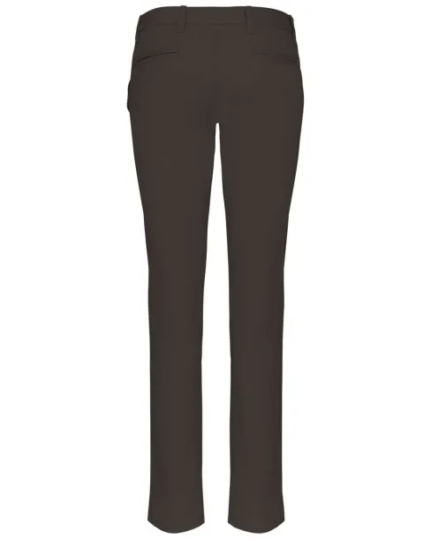  LADIES' CHINO TROUSERS - Kariban Tamno siva