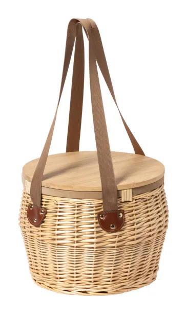 Gaxe wicker picnic basket Natural