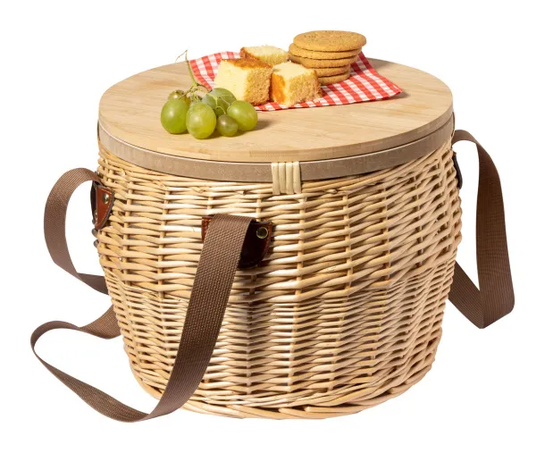 Gaxe wicker picnic basket Natural