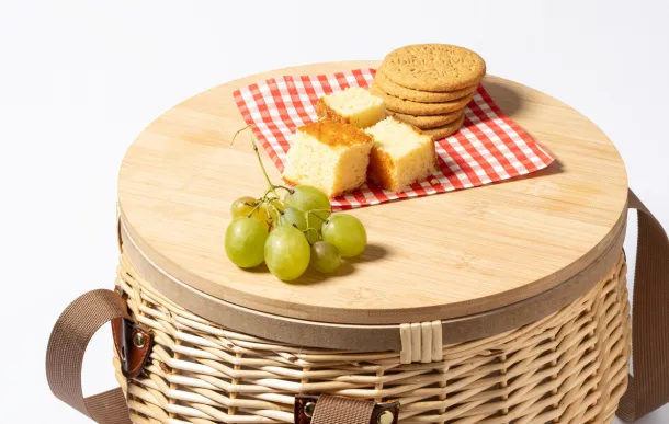 Gaxe wicker picnic basket Natural
