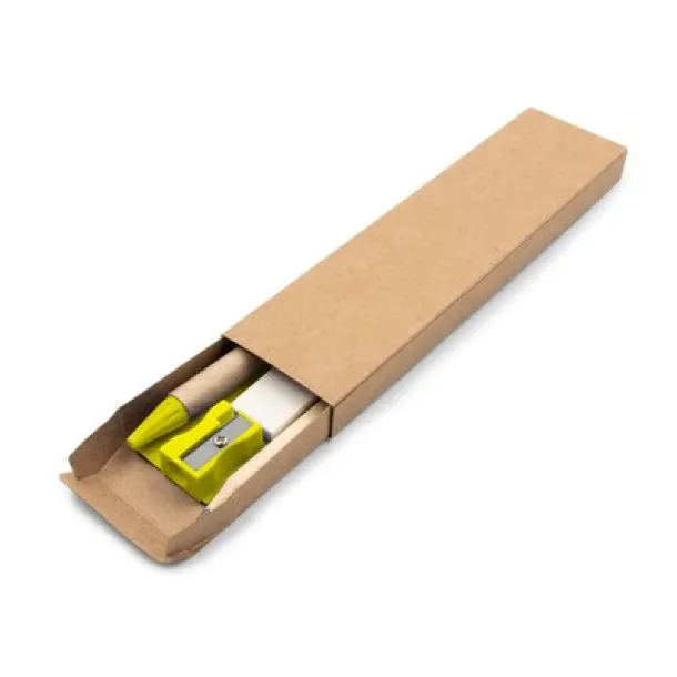  School set, pencil case yellow