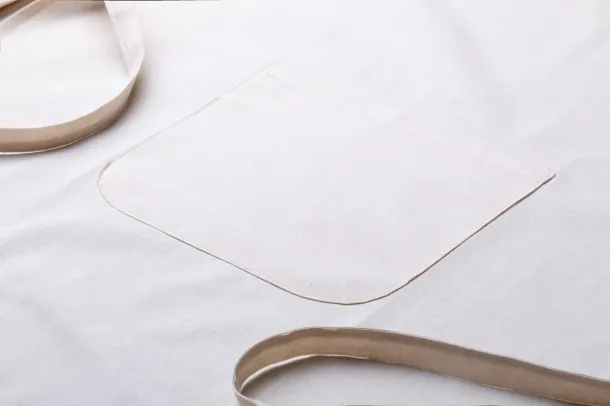 Crudo cotton apron Beige