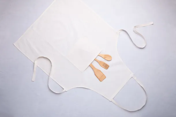 Crudo cotton apron Beige