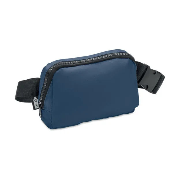 TOSHI 300D RPET polyester waist bag Blue