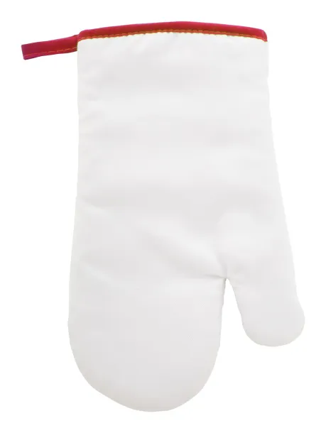 Silax oven mitt White Red