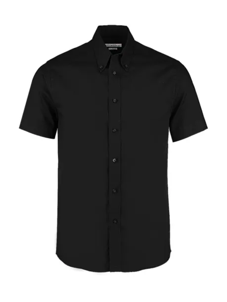  Tailored Fit Premium Oxford Shirt SSL - Kustom Kit Black