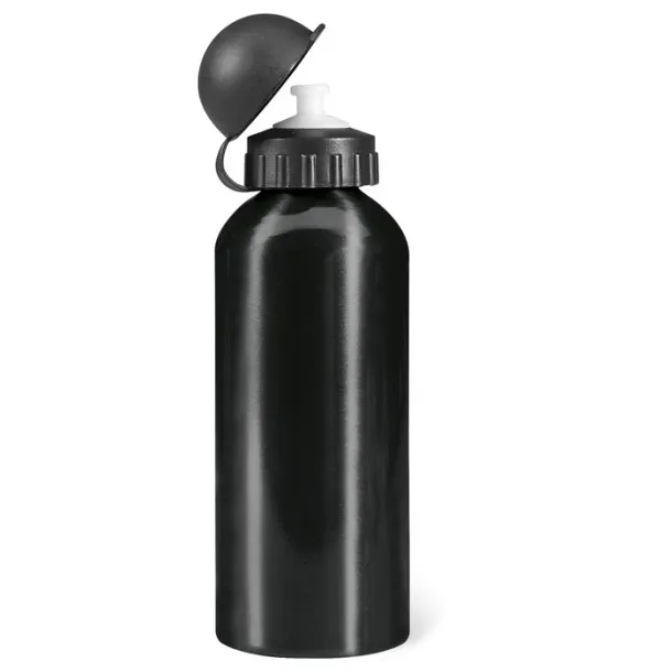 BISCING Metal drinking bottle (600 ml) Black