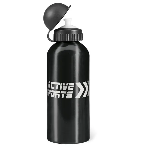 BISCING Metal drinking bottle (600 ml) Black