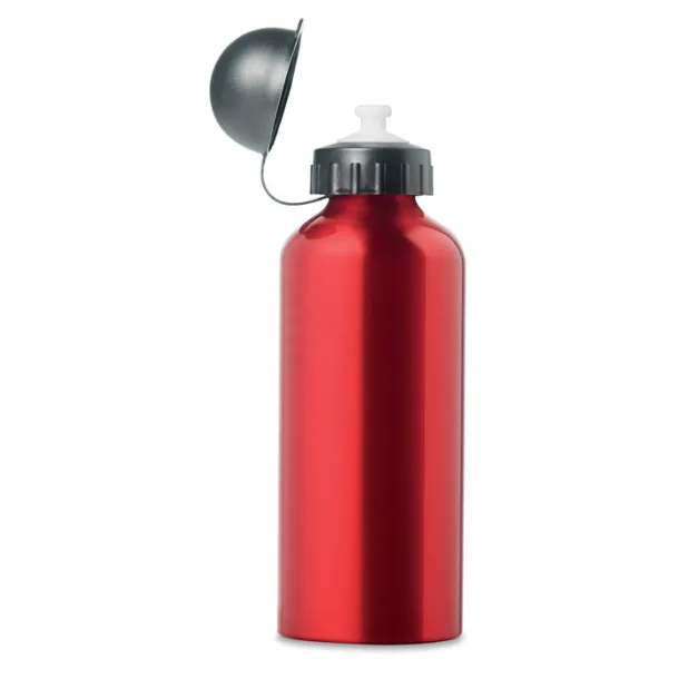 BISCING Metal drinking bottle (600 ml) Red