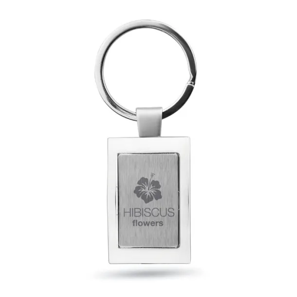 HARROBS Metal key ring shiny silver