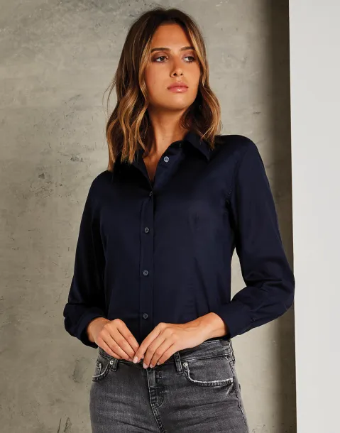  Women's Tailored Fit Workwear Oxford Shirt - Kustom Kit