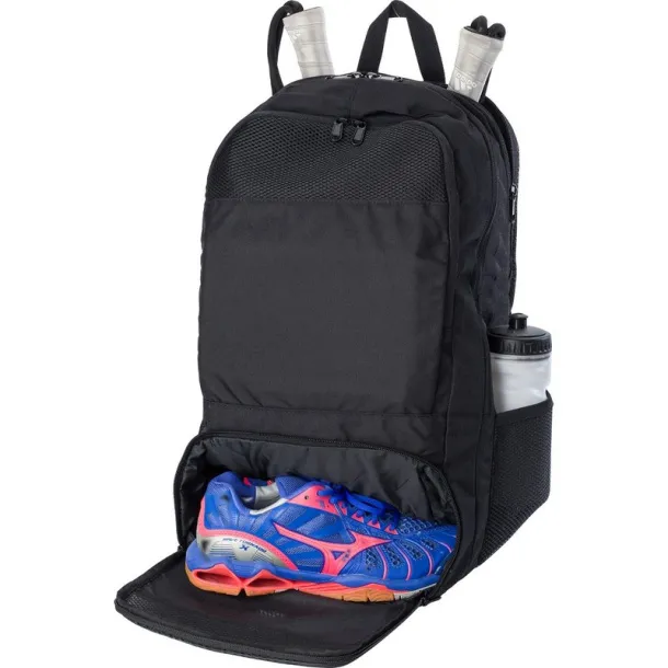  RPET sportski ruksak za 15" laptop i rekete Crna