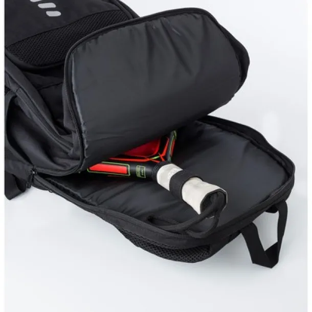  RPET sportski ruksak za 15" laptop i rekete Crna