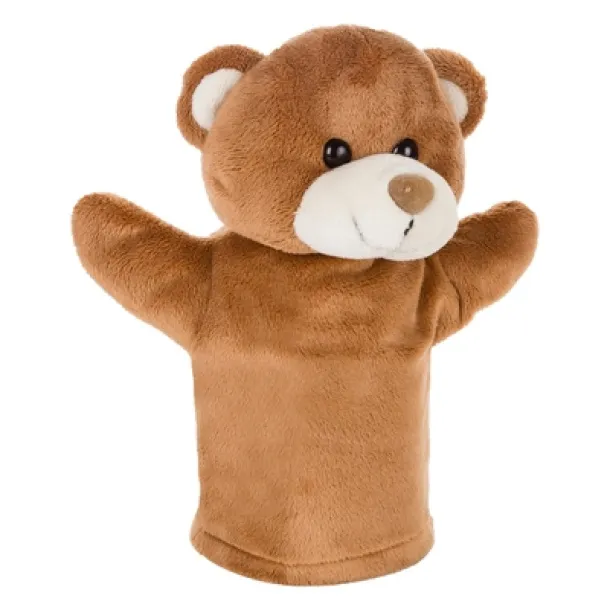 Ripley Plush teddy bear, hand puppet brown