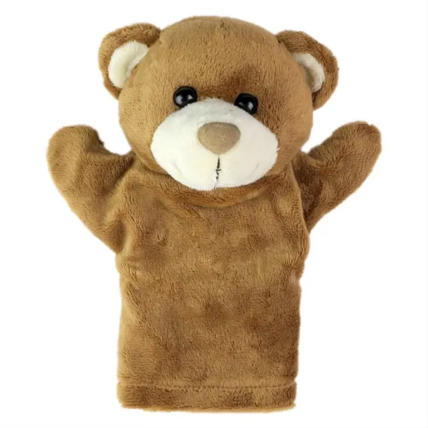 Ripley Plush teddy bear, hand puppet brown