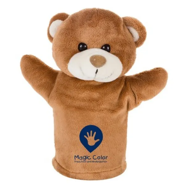 Ripley Plush teddy bear, hand puppet brown