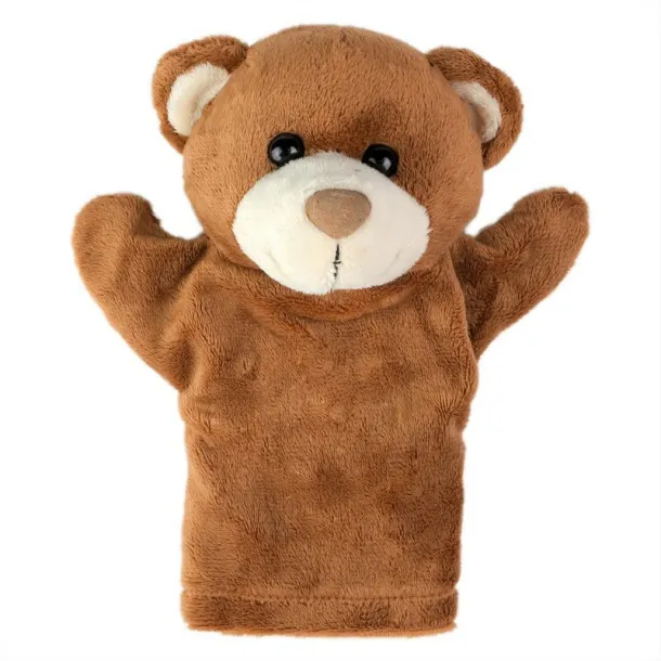 Ripley Plush teddy bear, hand puppet brown