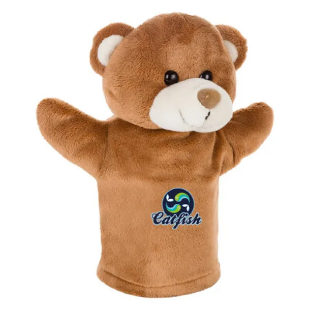 Ripley Plush teddy bear, hand puppet brown