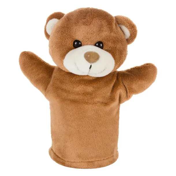 Ripley Plush teddy bear, hand puppet brown