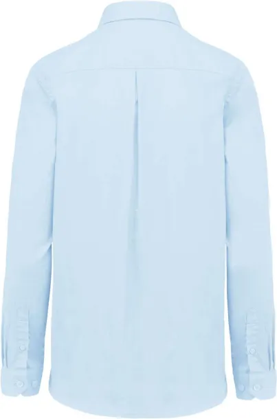  LADIES’ NEVADA LONG SLEEVE COTTON SHIRT - Kariban Sky blue