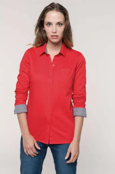  LADIES’ NEVADA LONG SLEEVE COTTON SHIRT - Kariban Angora