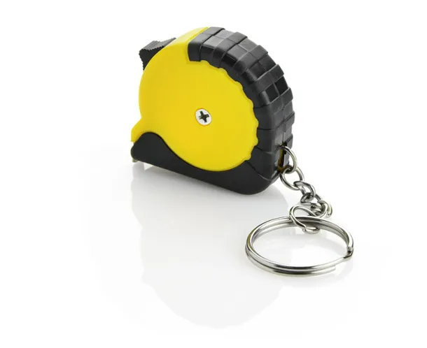 MISU Keychain - tape measure  1 m Yellow