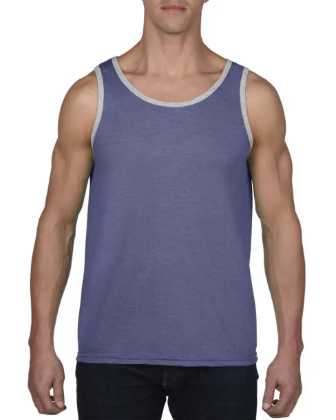  ADULT LIGHTWEIGHT TANK - Anvil Heather Blue Heather Grey