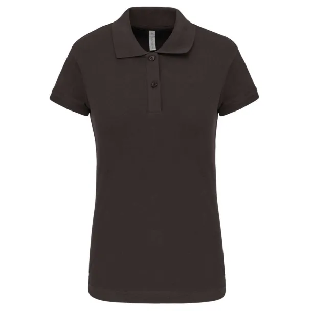 BROOKE LADIES' SHORT-SLEEVED POLO SHIRT - Kariban Tamno siva