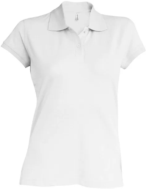 BROOKE Ženska polo majica kratkih rukava, 220 g/m2 - Kariban Bijela