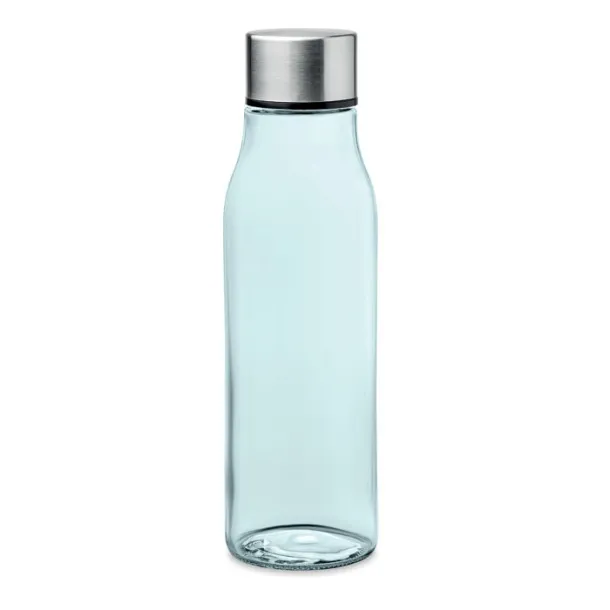 VENICE Glass drinking bottle 500 ml transparent blue