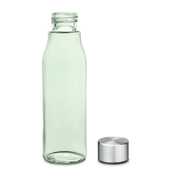 VENICE Glass drinking bottle 500 ml transparent green