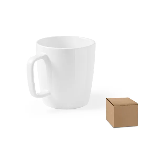 DHONI WHITE Ceramic mug 450 mL