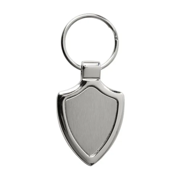 EMBLEM metal key ring Silver