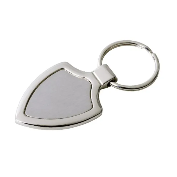 EMBLEM metal key ring Silver