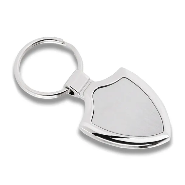 EMBLEM metal key ring Silver