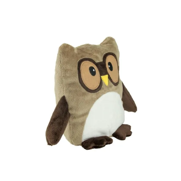 Professowl Plush owl, pillow light brown