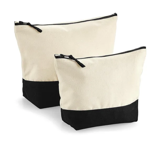  Dipped Base Canvas Accessory Bag - Westford Mill Natural Black