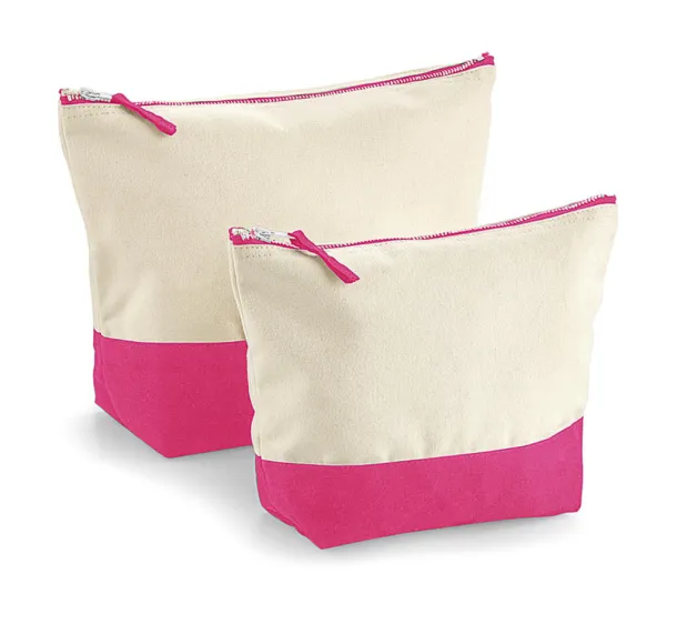  Dipped Base Canvas Accessory Bag - Westford Mill Natural True Pink