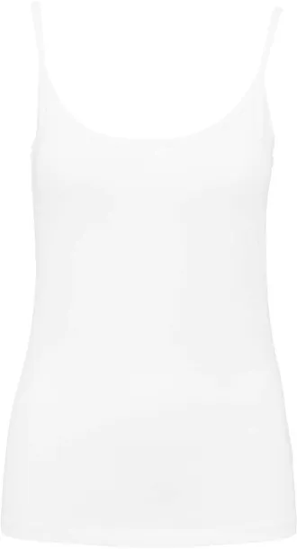  LADIES' STRAPPY TANK TOP - Kariban White