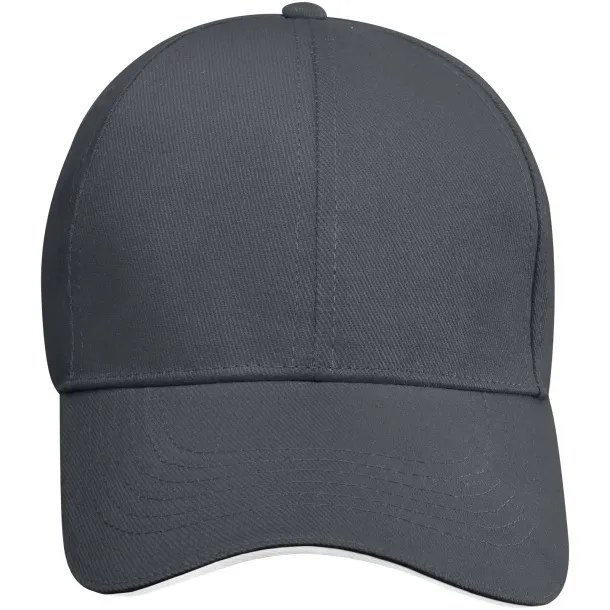 Topaz 6 panel GRS recycled sandwich cap - Elevate NXT Storm grey