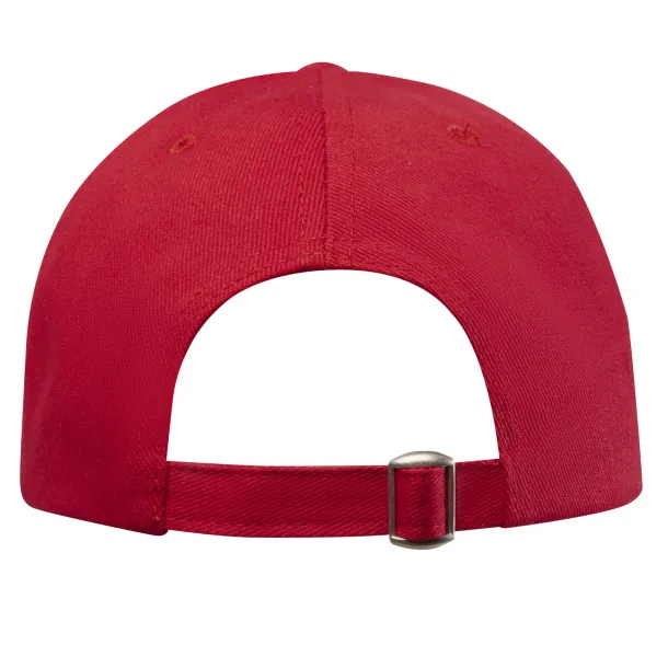 Topaz 6 panel GRS recycled sandwich cap - Elevate NXT Red