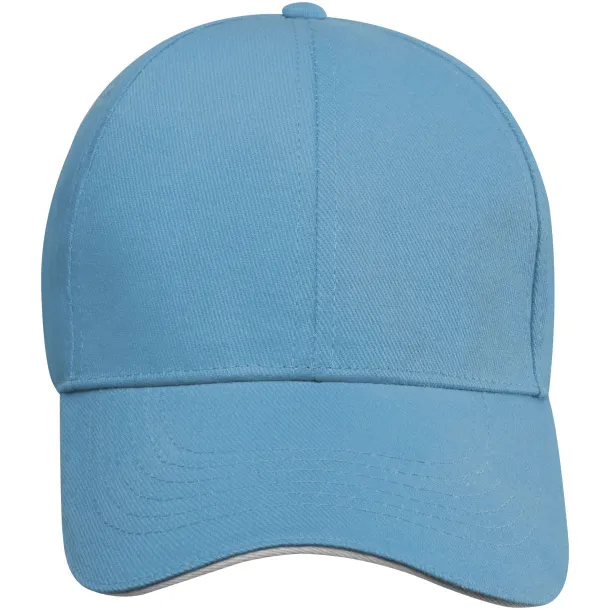 Topaz 6 panel GRS recycled sandwich cap - Elevate NXT NXT blue